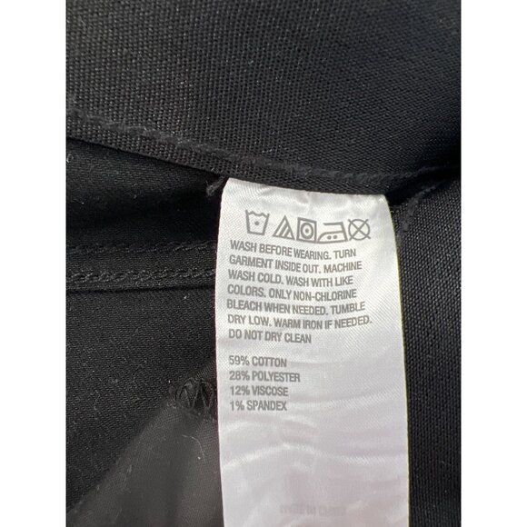 Wynne Denim Convertible Straight Flare Leg Jean Size 8 Petite Saturated Black - Picture 5 of 8